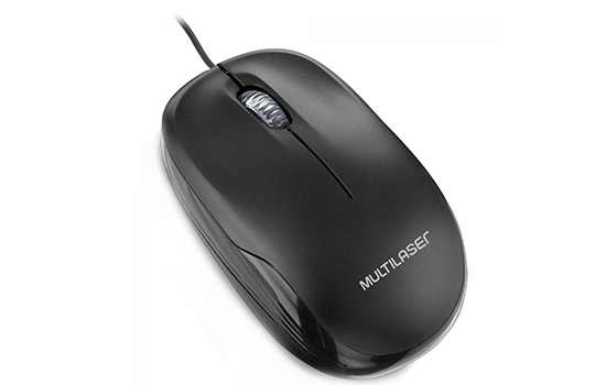 Mouse Multilaser, 1200DPI, USB, Black